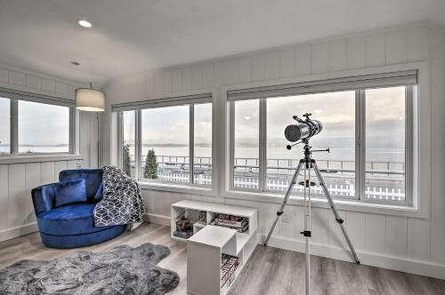 Modern Coastal Abode with Puget Sound Views!