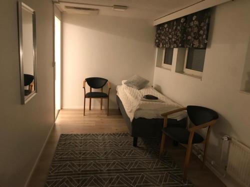 Giường trong phòng chung tại Luxury City Apartments, Penthouse