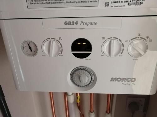 a gas popcorn machine with a control panel at 69R Seawick 2 Bedroom Caravan . New for 2022 in Saint Osyth