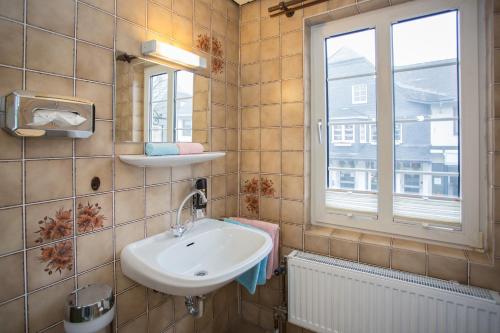 Koupelna v ubytování Hotel Kiepenkerl