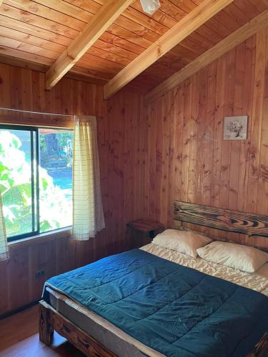 Postel nebo postele na pokoji v ubytování Entre Hualles y Pellines