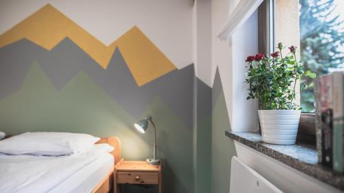 Postel nebo postele na pokoji v ubytování Przystanek Czarne