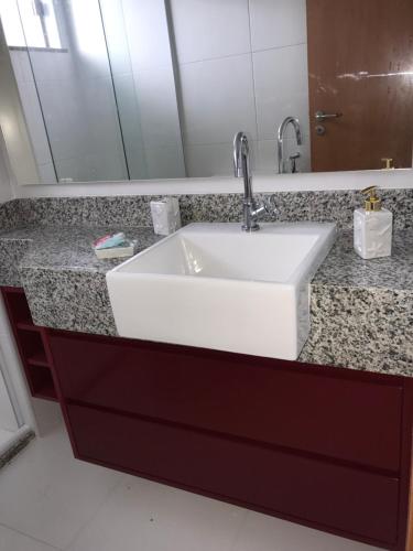 Koupelna v ubytování Residencial Ykutiba