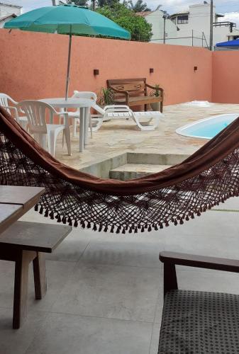Kawasan patio atau luaran di Partiu Praia SC piscinas privativas, ar condicionado, internet, próximo ao mar e centrinho três minutos a pé