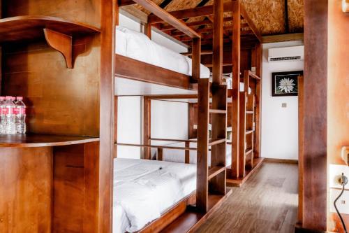 a bunk bed room with a couple of bunk beds at Good Time Relax Resort in Kampot