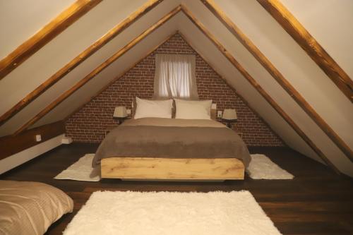 Кровать или кровати в номере Kuća za odmor GUSKA