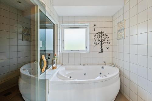 Vonios kambarys apgyvendinimo įstaigoje Ribe Byferie Resort
