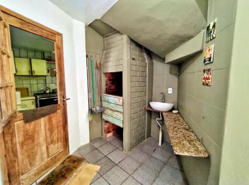 Dapur atau dapur kecil di Casa Rústica