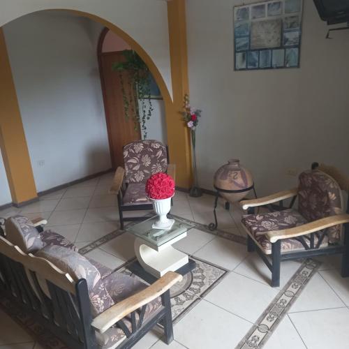 Posezení v ubytování Hostal Luren
