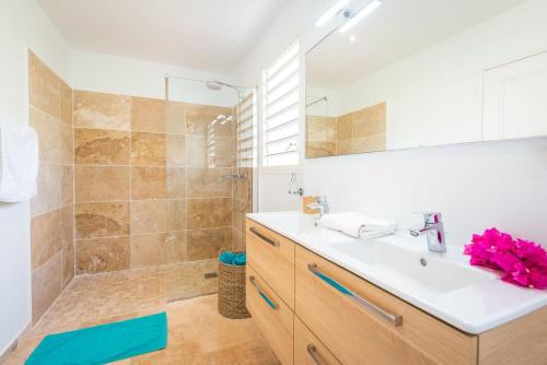 Villa Saint Corentin - 4 étoiles - Cap Est tesisinde bir banyo