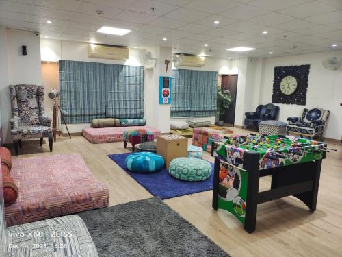 Χώρος καθιστικού στο House of Backpackers
