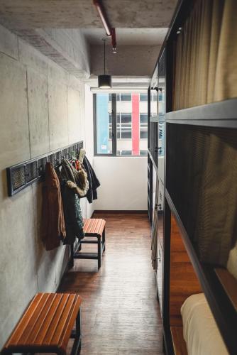 Ein Sitzbereich in der Unterkunft Spotty Bogotá Centro