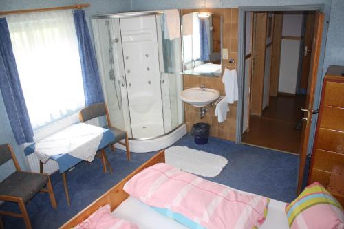 Koupelna v ubytování Casa da Honna