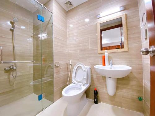 Koupelna v ubytování VUNG TAU GOLDSEA near Back Beach