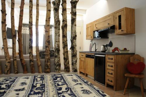 Η κουζίνα ή μικρή κουζίνα στο Cervinia – Matterhorn Apartments