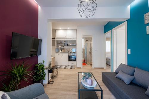 Kuchyňa alebo kuchynka v ubytovaní Calliope Apartment