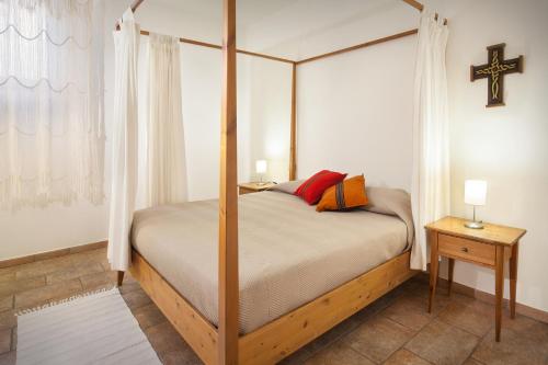 Ένα ή περισσότερα κρεβάτια σε δωμάτιο στο Villa Mexico-Con Piscina e Whirpool