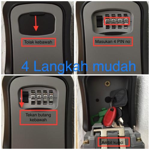 a suitcase with a cell phone and a cash register at Pangkor Damai in Pangkor