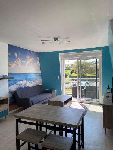 Posezení v ubytování Appartement Douarnenez, Finistère sud