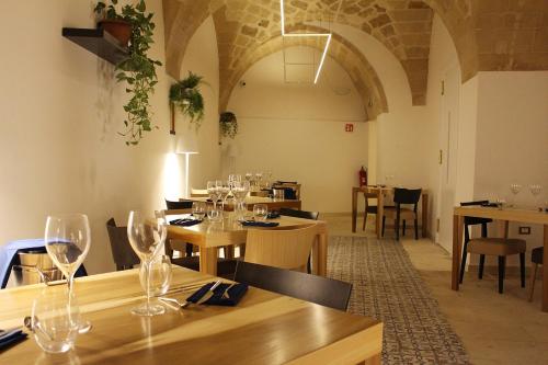 En restaurang eller annat matställe på B&B Palazzo Sambiasi