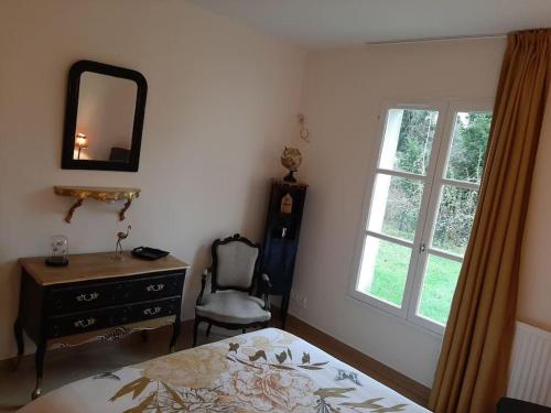 Postel nebo postele na pokoji v ubytování Chateau de Mornay