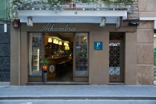 a store front with a large window at Residencia Alclausell in Tarragona