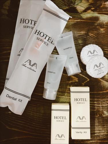Ein Zertifikat, Auszeichnung, Logo oder anderes Dokument, das in der Unterkunft Hotel Ailama Mestia ausgestellt ist