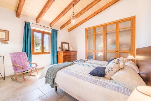 Voodi või voodid majutusasutuse Finca Son Joan Jaume toas