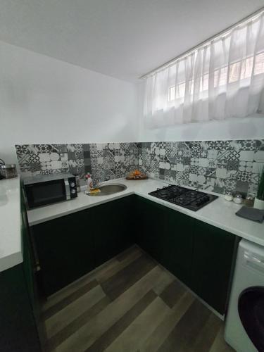 Η κουζίνα ή μικρή κουζίνα στο ApartHotel Dominic Residence