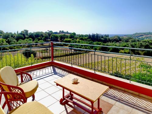 Balkoni atau teres di Villa Emiliata
