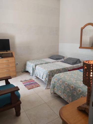 a bedroom with a bed and a television at Taruca Apart in Salta