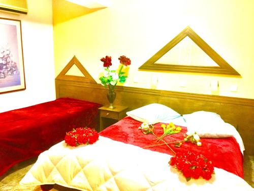 Cama o camas de una habitación en delphi aiolos center hotel panoramic view&yoga harmony hotel&rooms