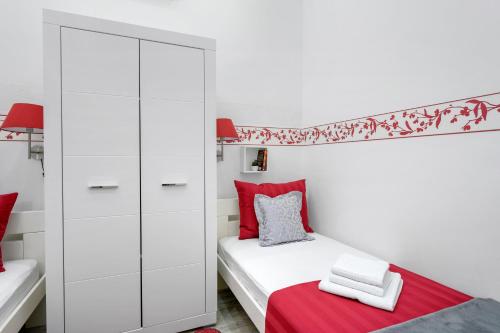 Ένα ή περισσότερα κρεβάτια σε δωμάτιο στο Penthouse Filka