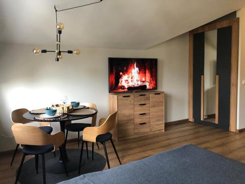 A seating area at Borovets Forest view (A56)