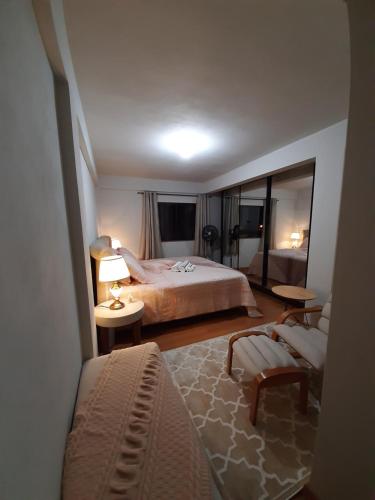 Katil atau katil-katil dalam bilik di Casa Schmidt Centro Pedra Azul