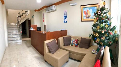 Luz de Aurora HOTEL tesisinde lobi veya resepsiyon alanı