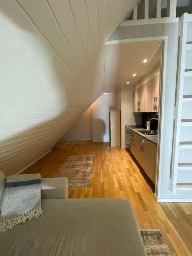 Kjøkken eller kjøkkenkrok på Presttind - Studio apartment with free parking