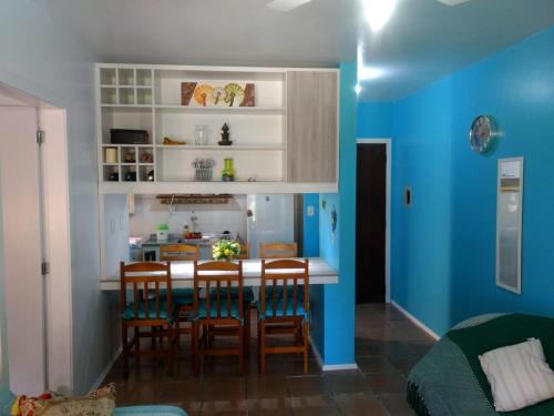 Køkken eller tekøkken på Cantinho do sossego