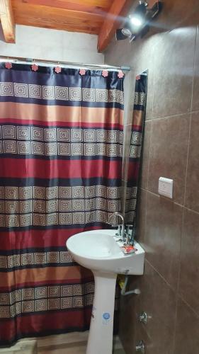 Koupelna v ubytování Cabaña Solares
