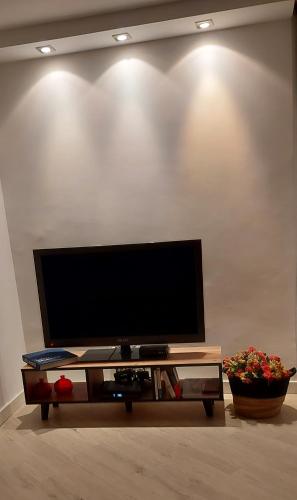 TV a/nebo společenská místnost v ubytování Hamedina de Silvina