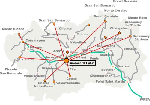 a map ofttenham court road and thettenhamutonutonutonutonuton at Il Tiglio Gressan CIR 0003-CIR 0041 in Aosta
