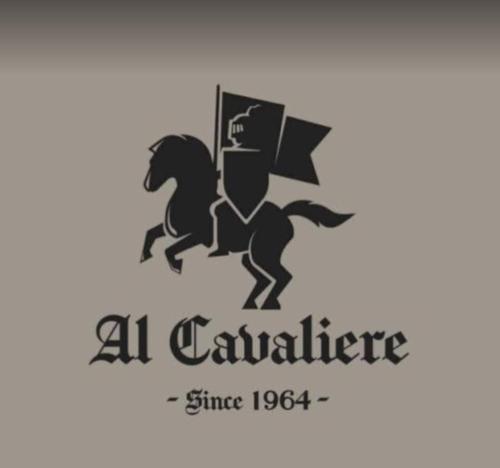 a logo of a horse with a man holding a flag at B&B Al Cavaliere in Lorica