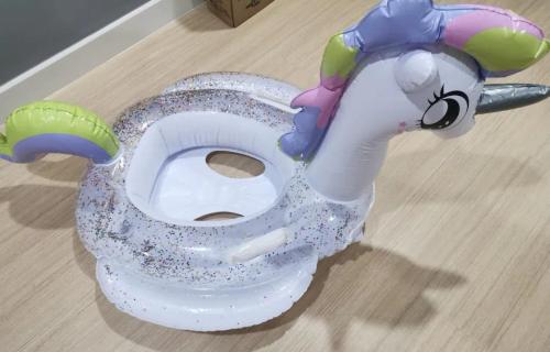 a toy elephant toilet is sitting on a wooden floor at Cozy Studio house /Soho Unit Near Kampar Utar in Kampar