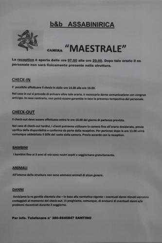 a letter from the bc assalamazota masterplate at Assabinirica in Acquedolci