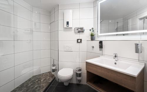 Koupelna v ubytování Hotel Moselblick