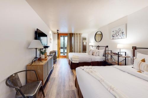 Ένα ή περισσότερα κρεβάτια σε δωμάτιο στο Northstar Village Studio #202