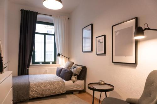 Posezení v ubytování gemütliche Wohnung mit perfekter Anbindung