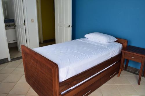 Кровать или кровати в номере Exclusivo departamento frente al mar en Same, Casa Blanca