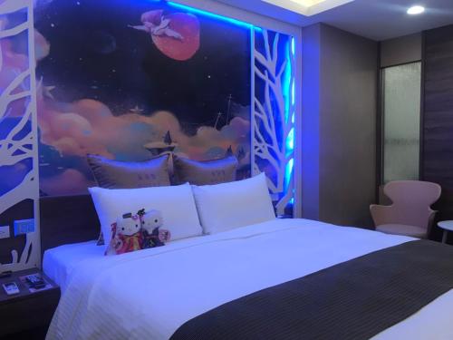 Cama o camas de una habitación en Golden Sands Motel