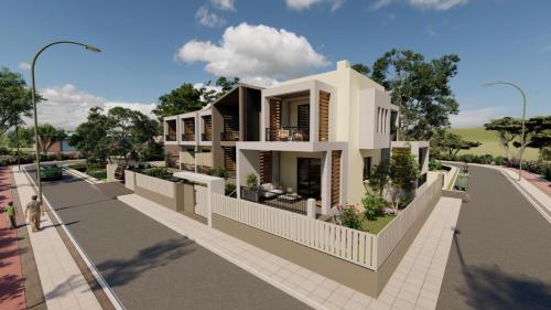 a rendering of a house on a street at Amaryllis Luxury Living in Nea Vrasna